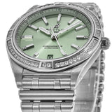 Breitling Chronomat Automatic 36 Diamonds Green Dial Two Tone Steel Strap Watch for Women - A10380591L1A1 Buy Now By Breitling
