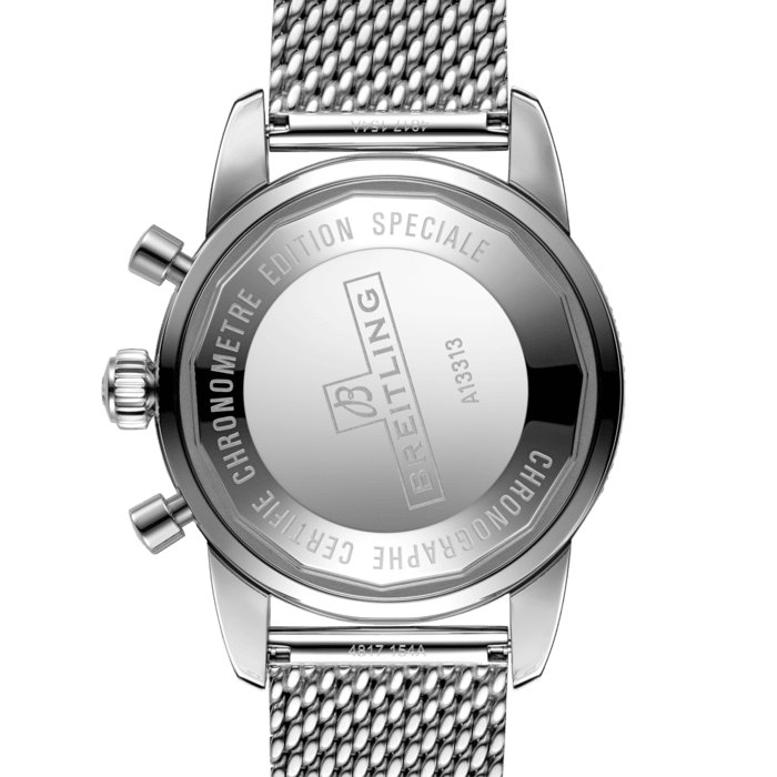 Breitling Superocean Heritage Chronograph 44 Green Dial Silver Mesh Bracelet Watch for Men - A13313121L1A1 Buy Now By Breitling