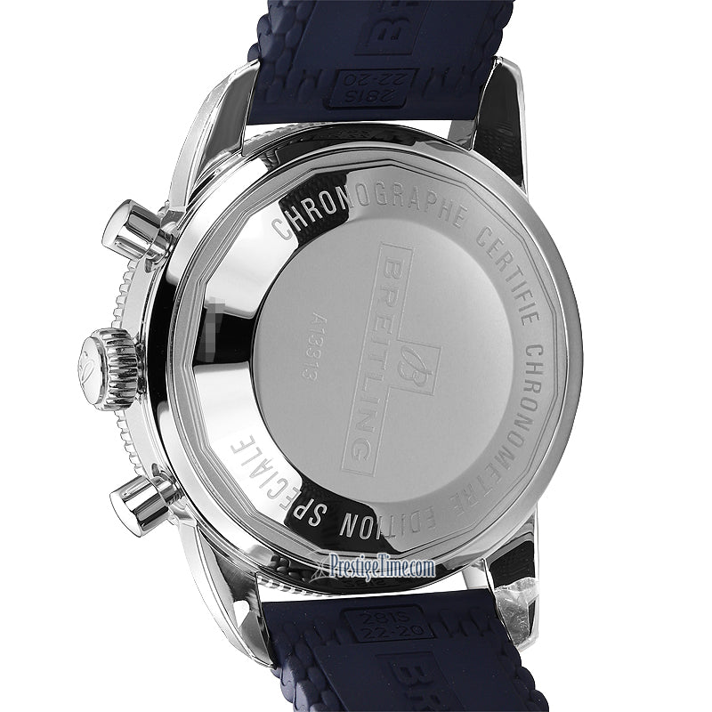 Breitling Superocean Heritage Chronograph 44 Blue Dial Blue Mesh Bracelet Watch for Men - A13313161C1S1 Buy Now By Breitling