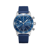 Breitling Superocean Heritage Chronograph 44 Blue Dial Blue Mesh Bracelet Watch for Men - A13313161C1S1 Buy Now By Breitling