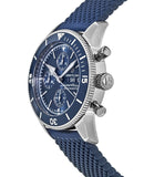 Breitling Superocean Heritage Chronograph 44 Blue Dial Blue Mesh Bracelet Watch for Men - A13313161C1S1 Buy Now By Breitling
