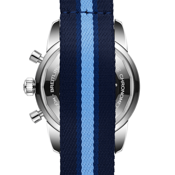 Breitling Superocean Heritage Chronograph 44 Ocean Conservancy Silver Dial Two Tone NATO Strap Watch for Men - A133131A1G1W1 Buy Now By Breitling