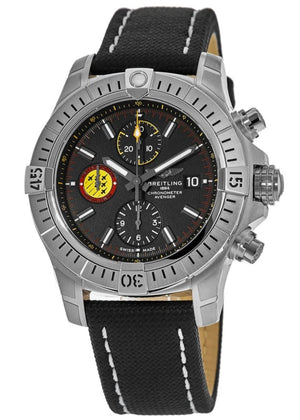 Breitling Avenger Chronograph 45mm Swiss Air Force Team Black Dial Black Nylon Strap Watch for Men - A133171A1B1X1 Buy Now By Breitling
