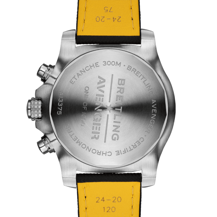 Breitling Super Avenger Chronograph 48 White Dial Black Nylon Strap Watch for Men - A133751A1A1X1 Buy Now By Breitling