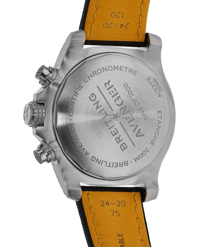 Breitling Super Avenger Chronograph 48 White Dial Black Nylon Strap Watch for Men - A133751A1A1X1 Buy Now By Breitling