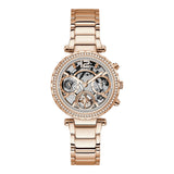 Guess Solstice Diamonds Rose Gold Dial Rose Gold Steel Strap Watch for Women - GW0403L3 Buy Now By Guess