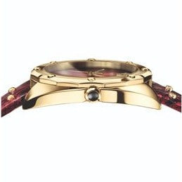 Versace Shadov Quartz Red Dial Red Leather Strap Watch for Women - VEBM00918 Buy Now By Versace