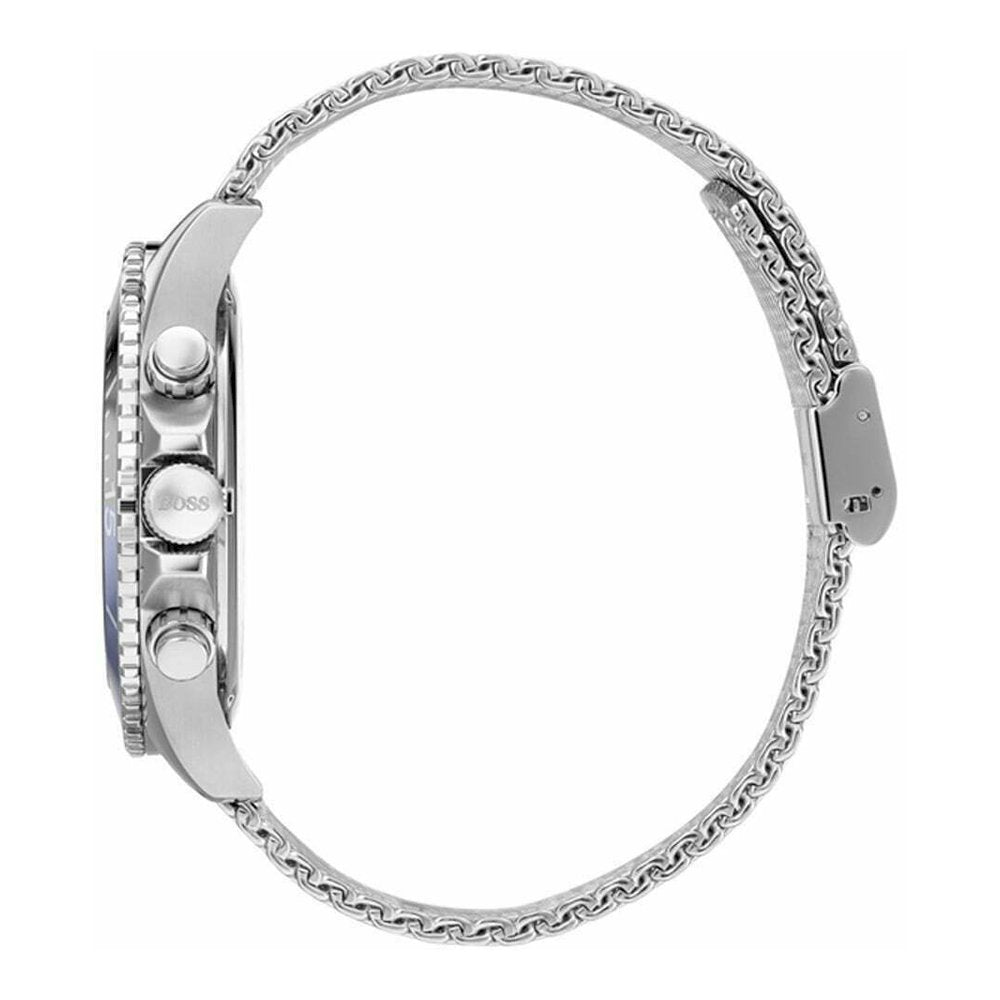 Hugo Boss Ocean Edition Black Dial Silver Mesh Strap Watch for Men - 1513742 Buy Now By Hugo Boss