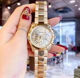 Fossil Boyfriend Gold Dial Gold Steel Strap Watch for Women - ES3884 Buy Now By Fossil