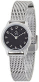 Calvin Klein Minimal Black Dial Silver Mesh Bracelet Watch for Women - K3M53151 Buy Now By Calvin Klein