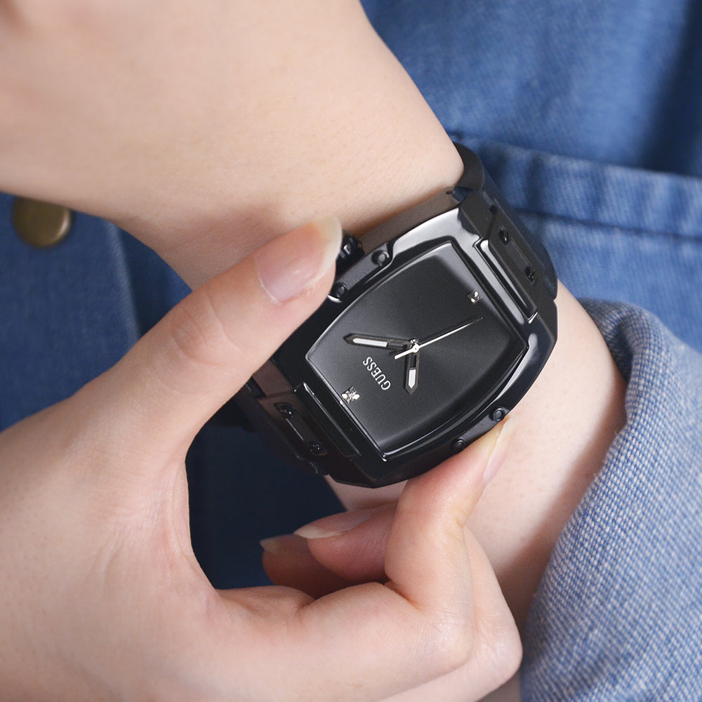 Guess Phoenix Black Dial Black Rubber Strap Watch for Men - GW0386G1 Buy Now By Guess