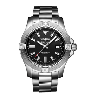 Breitling Avenger Automatic 43mm Black Dial Silver Steel Strap Watch for Men - A17318101B1A1 Buy Now By Breitling