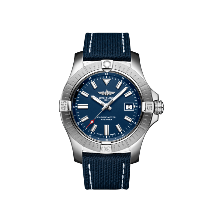Breitling Avenger Automatic 43 Blue Dial Blue Nylon Strap Watch for Men - A17318101C1X1 Buy Now By Breitling