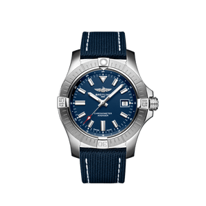 Breitling Avenger Automatic 43 Blue Dial Blue Nylon Strap Watch for Men - A17318101C1X1 Buy Now By Breitling