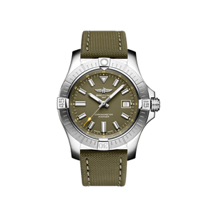 Breitling Avenger Automatic GMT 43 Green Dial Green Nylon Strap Watch for Men - A17318101L1X1 Buy Now By Breitling