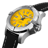 Breitling Avenger Automatic 45 Seawolf Yellow Dial Black Nylon Strap Watch for Men - A17319101I1X1 Buy Now By Breitling