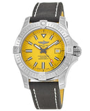Breitling Avenger Automatic 45 Seawolf Yellow Dial Black Nylon Strap Watch for Men - A17319101I1X1 Buy Now By Breitling