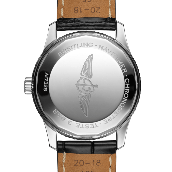 Breitling Navitimer Automatic 38mm Black Dial Black Leather Strap Mens Watch - A17325241B1P1 Buy Now By Breitling