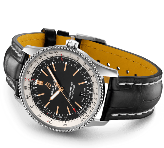 Breitling Navitimer 1 Automatic 41mm Black Dial Black Leather Strap Mens Watch - A17326211B1P2 Buy Now By Breitling