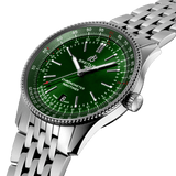 Breitling Navitimer Automatic 41mm Green Dial Silver Steel Strap Watch for Men - A17326361L1A1 Buy Now By Breitling