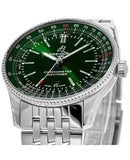 Breitling Navitimer Automatic 41mm Green Dial Silver Steel Strap Watch for Men - A17326361L1A1 Buy Now By Breitling