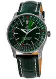 Breitling Navitimer Automatic 41mm Green Dial Green Leather Strap Watch for Men - A17326361L1P1 Buy Now By Breitling