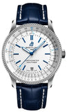 Breitling Navitimer Automatic 41mm White Dial Blue Leather Strap Watch for Men - A173263A1G1P1 Buy Now By Breitling