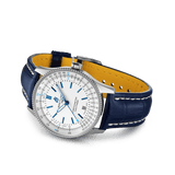 Breitling Navitimer Automatic 41mm White Dial Blue Leather Strap Watch for Men - A173263A1G1P1 Buy Now By Breitling