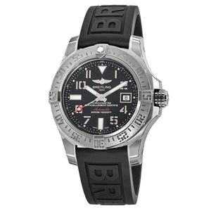 Breitling Avenger II Seawolf Stainless Steel 45mm Black Rubber Strap Mens Watch - A1733110/BC31/153S Buy Now By Breitling