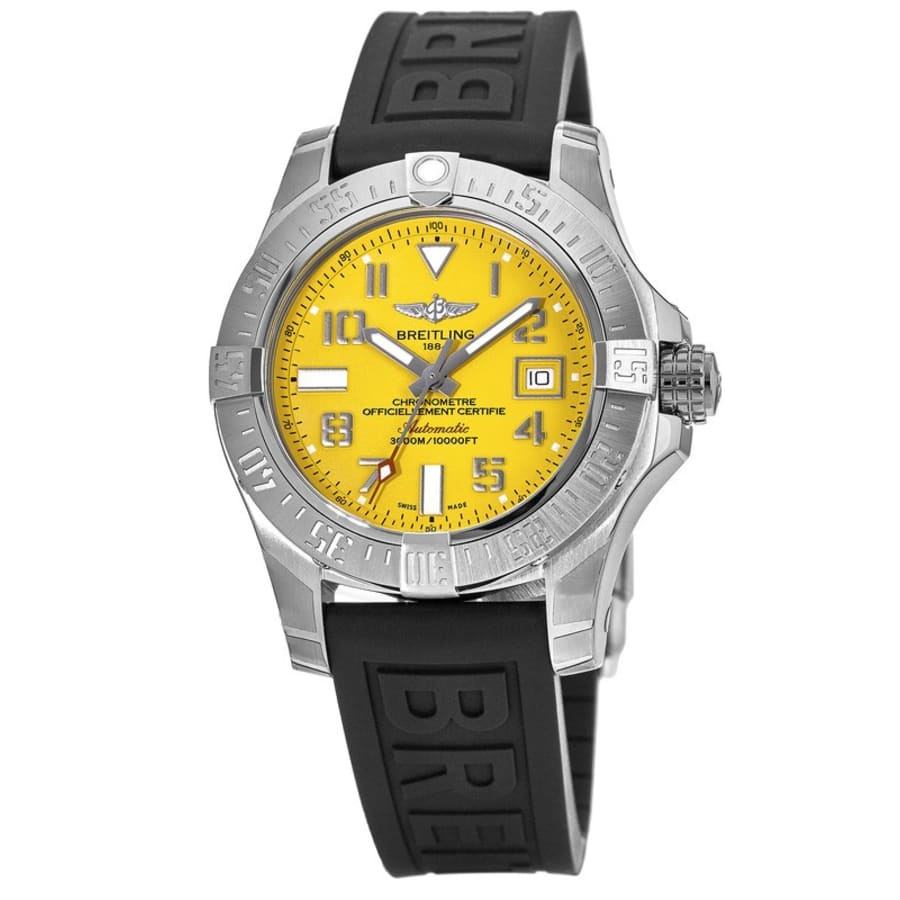 Breitling Avenger II Seawolf Yellow Dial Mens Watch - A1733110/I519/153S Buy Now By Breitling