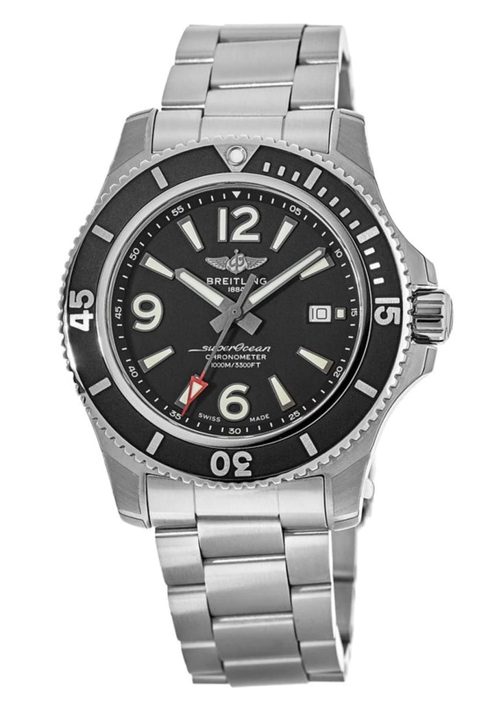 Breitling Superocean Automatic 44mm Black Dial Silver Steel Strap Watch for Men - A17367D71B1A1 Buy Now By Breitling