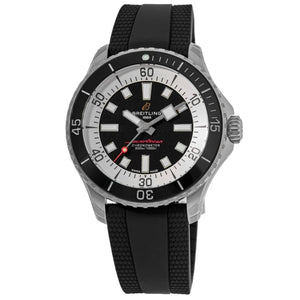 Breitling Superocean Automatic 42 Black Dial Black Rubber Strap Watch for Men - A17375211B1S1 Buy Now By Breitling
