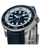 Breitling Superocean Automatic 42mm Blue Dial Blue Rubber Strap Watch for Men - A17375E71C1S1 Buy Now By Breitling