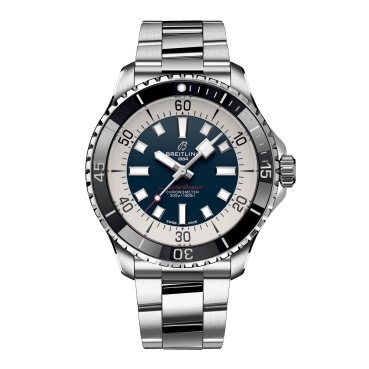 Breitling Superocean Automatic 44mm Blue Dial Silver Steel Strap Watch for Men - A17376211C1A1 Buy Now By Breitling