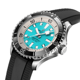 Breitling Superocean Automatic 44 Turquoise Dial Black Rubber Strap Watch for Men - A17376211L2S1 Buy Now By Breitling