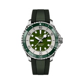 Breitling Superocean Automatic 44 Green Dial Green Rubber Strap Watch for Men - A17376A31L1S1 Buy Now By Breitling