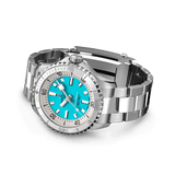 Breitling Superocean Automatic 36 Turquoise Dial Silver Steel Strap Watch for Men - A17377211C1A1 Buy Now By Breitling