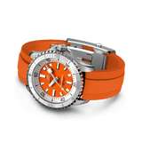 Breitling Superocean Automatic 36 Orange Dial Orange Rubber Strap Watch for Men - A17377211O1S1 Buy Now By Breitling