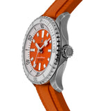 Breitling Superocean Automatic 36 Orange Dial Orange Rubber Strap Watch for Men - A17377211O1S1 Buy Now By Breitling