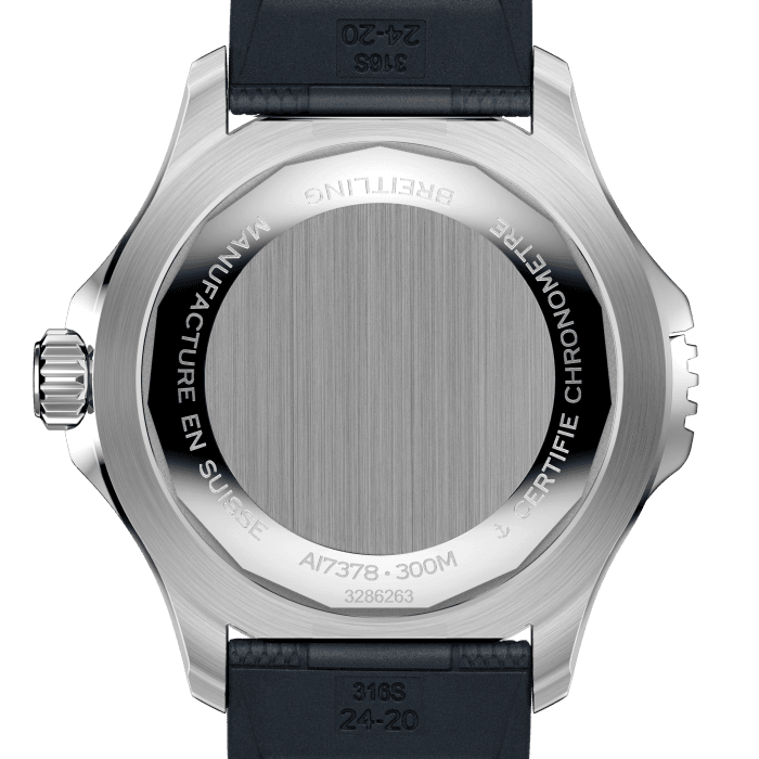 Breitling Superocean Automatic 46 Blue Dial Blue Rubber Strap Watch for Men - A17378E71C1S1 Buy Now By Breitling