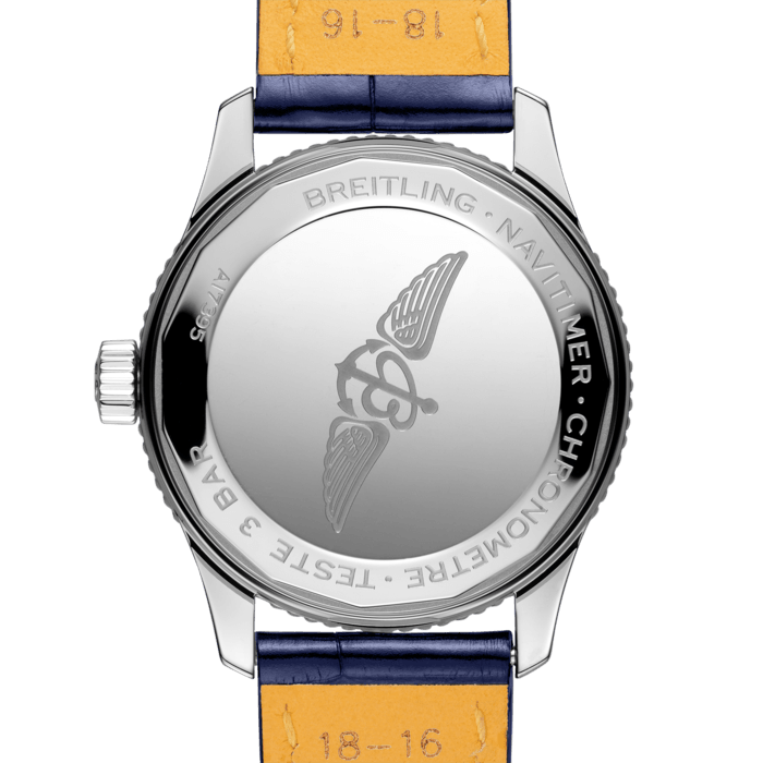 Breitling Navitimer Automatic 35 Blue Dial Blue Leather Strap Watch for Men - A17395161C1P1 Buy Now By Breitling