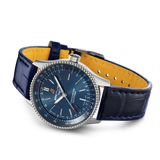 Breitling Navitimer Automatic 35 Blue Dial Blue Leather Strap Watch for Men - A17395161C1P1 Buy Now By Breitling