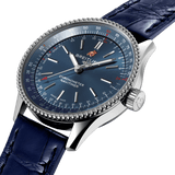 Breitling Navitimer Automatic 35 Blue Dial Blue Leather Strap Watch for Men - A17395161C1P1 Buy Now By Breitling