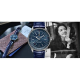 Breitling Navitimer Automatic 35 Blue Dial Blue Leather Strap Watch for Men - A17395161C1P1