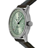 Breitling Navitimer Automatic 35 Green Dial Green Leather Strap Watch for Women - A17395361L1P1 Buy Now By Breitling