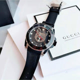 Gucci Dive Feline Black Dial Black Rubber Strap Watch For Men - YA136320 Buy Now By Gucci