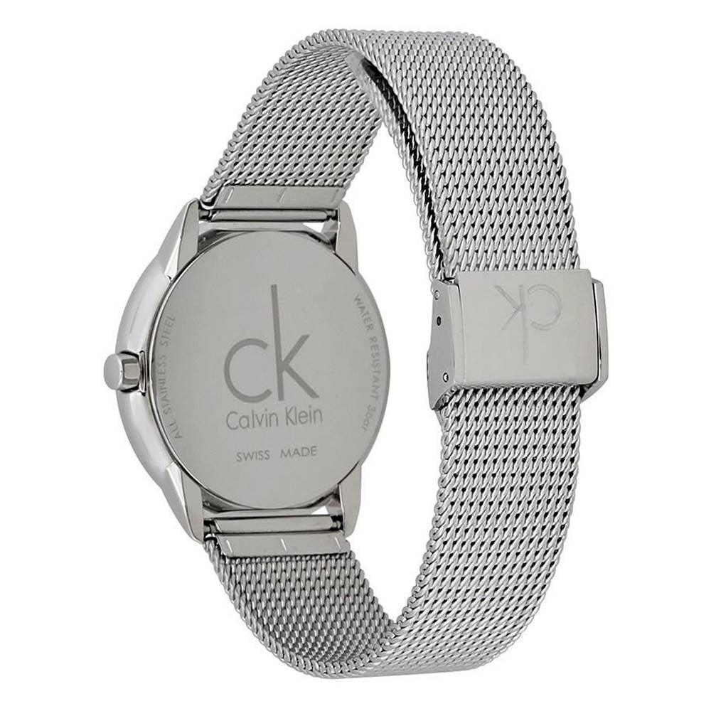 Calvin Klein Minimal White Dial Silver Mesh Bracelet Watch for Men - K3M22126 Buy Now By Calvin Klein