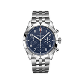 Breitling Avi Chronograph 42 Tribute to Vought F4U Corsair Blue Dial Silver Steel Strap Watch for Men - A233801A1C1A1 Buy Now By Breitling