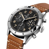 Breitling Avi Chronograph 42 P-51 Mustang Black Dial Brown Leather Strap Watch for Men - A233803A1B1X1 Buy Now By Breitling