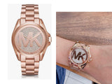 Michael Kors Bradshaw Rose Gold Dial Rose Gold Steel Strap Watch for Women - MK6437 Buy Now By Michael Kors